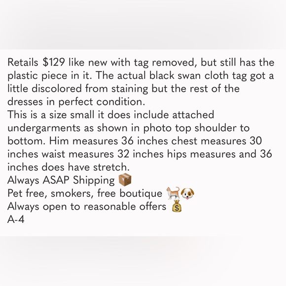 Black Swan Grey Lace Dress Small - Picture 9 of 9